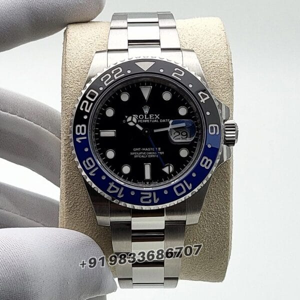 Rolex GMT Master II BATMAN 40mm Exact 1:1 Top Quality Replica Super Clone Swiss ETA 3285 Automatic Movement Watch