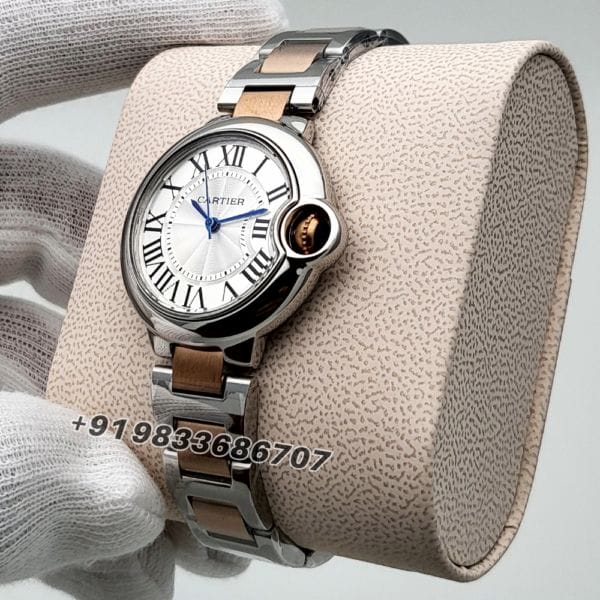 Cartier Ballon Bleu De Dual Tone 33mm High Quality First Copy Women's Watch