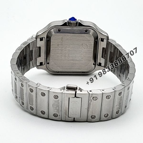 Cartier Santos Stainless Steel White Dial High Quality Swiss Automatic Watch (3)