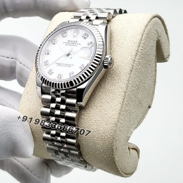 Rolex Datejust Oyster and White Gold 31mm Exact 11 Top Quality Super Clone Replica Swiss ETA 2236 Automatic Movement Watch