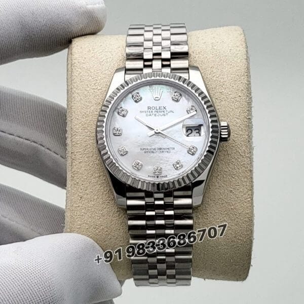 Rolex Datejust Oyster and White Gold 31mm Exact 11 Top Quality Super Clone Replica Swiss ETA 2236 Automatic Movement Watch Ref-278274