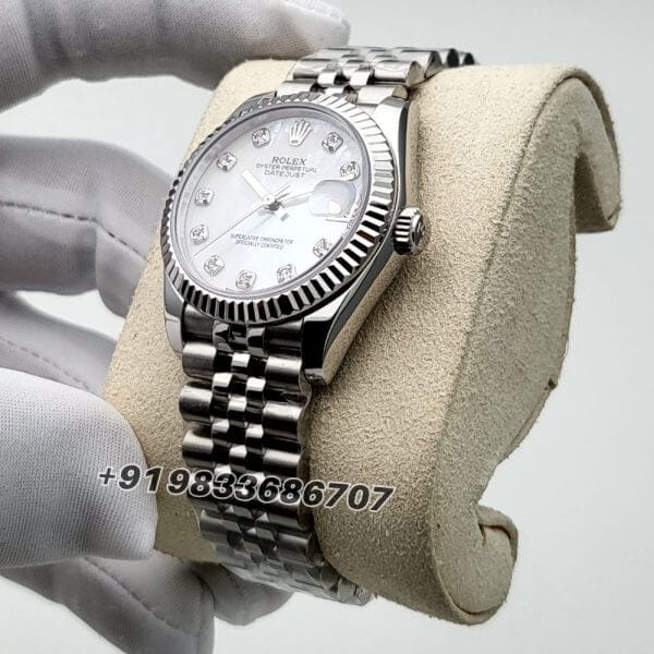 Rolex Datejust Oyster and White Gold 31mm Exact 11 Top Quality Super Clone Replica Swiss ETA 2236 Automatic Movement Watch Ref-278274