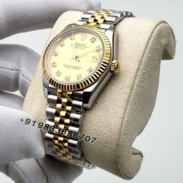 Rolex Datejust Oystersteel and Yellow Gold 31mm Exact 11 Top Quality Super Clone Replica Swiss ETA 2236 Automatic Movement Watch