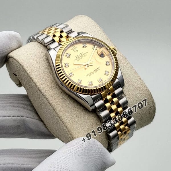 Rolex Datejust Oystersteel and Yellow Gold 31mm Exact 11 Top Quality Super Clone Replica Swiss ETA 2236 Automatic Movement Watch Ref-278273