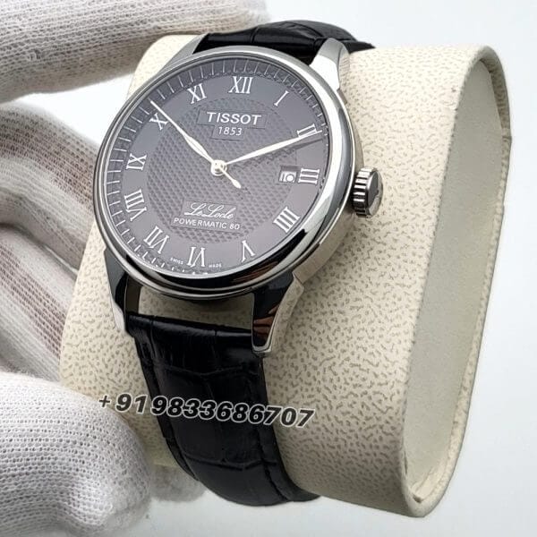 Tissot Le Locle Roman Marking Black Dial 39mm Leather Strap High Quality Swiss Automatic Movement Watch