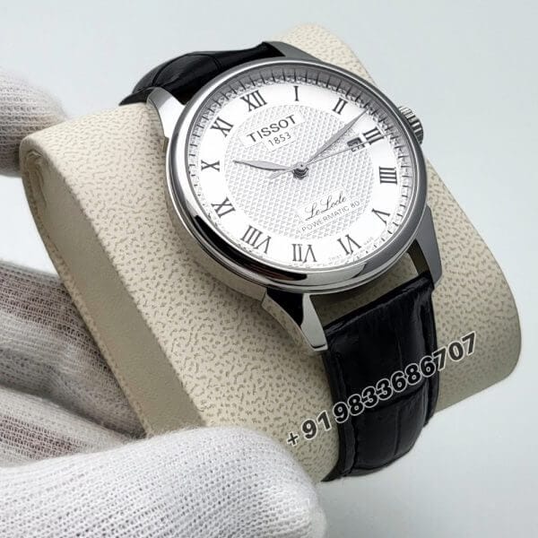 Tissot Le Locle Roman Marking Silver Dial 39mm Leather Strap High Quality Swiss Automatic Movement Watch