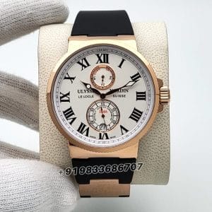 Ulysse Nardin Marine Torpilleur Rose Gold White Dial High Quality Swiss Automatic Watch