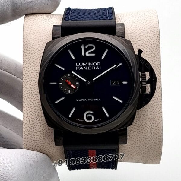 Luminor Marina Carbotech Luna Rossa Blue Sun-Brushed Dial High Quality Swiss Automatic Watch (4)