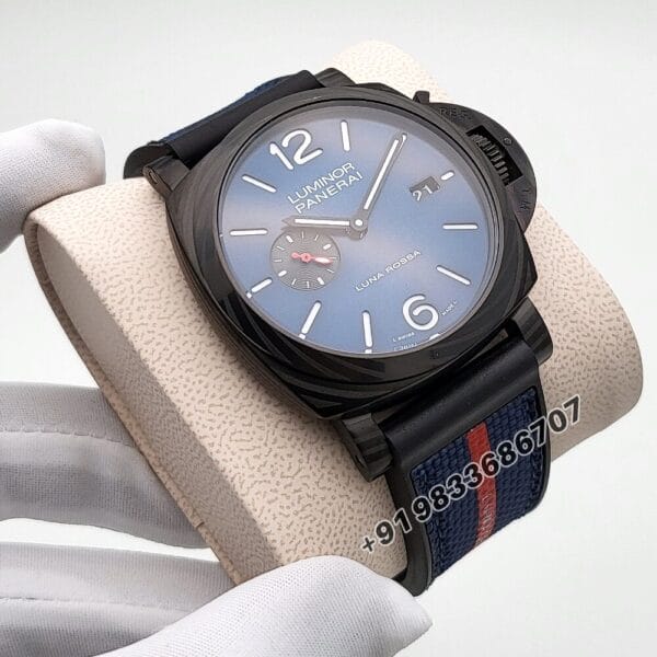 Luminor Marina Carbotech Luna Rossa Blue Sun-Brushed Dial High Quality Swiss Automatic Watch (4)