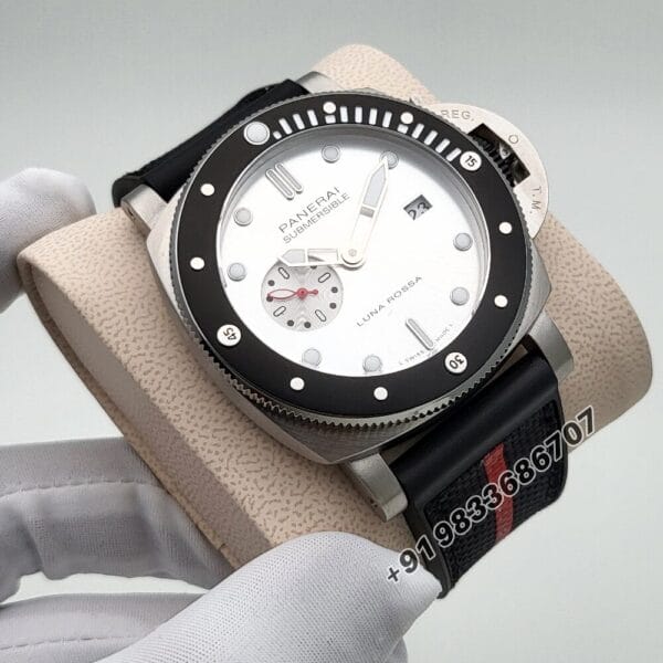 Luminor Panerai Submersible Luna Rossa White Matt Dial High Quality Swiss Automatic Watch (3)