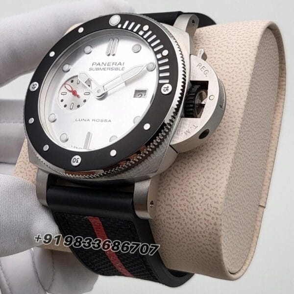 Luminor Panerai Submersible Luna Rossa White Matt Dial High Quality Swiss Automatic Watch (3)