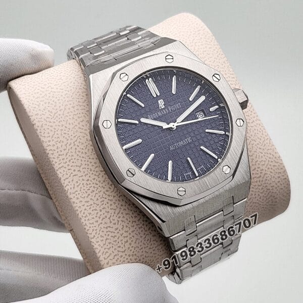 Audemars Piguet Royal Oak Stainless Steel Blue Dial 41mm High Quality First Copy Watch (3)