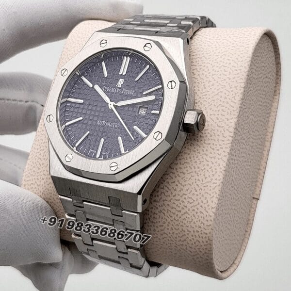 Audemars Piguet Royal Oak Stainless Steel Blue Dial 41mm High Quality First Copy Watch (3)