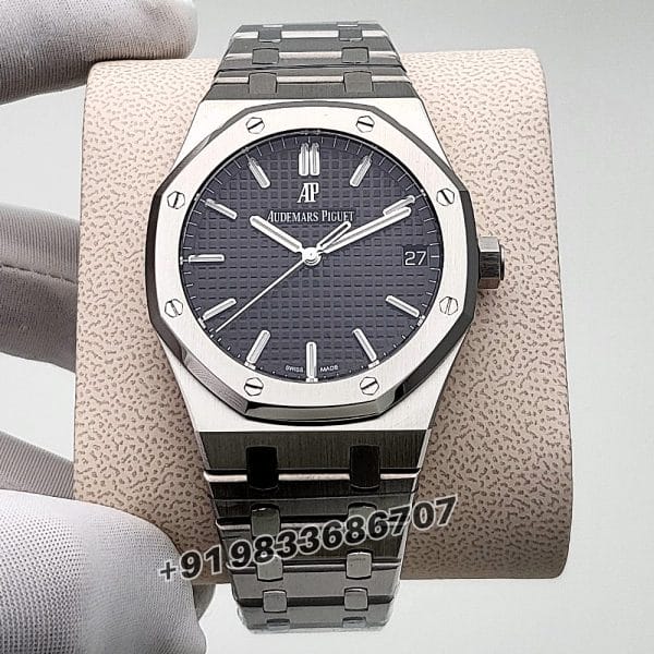 Audemars Piguet Royal Oak Stainless Steel Black Dial 41mm Exact 11 Top Quality Super Clone Replica Swiss ETA 4302 A (1)