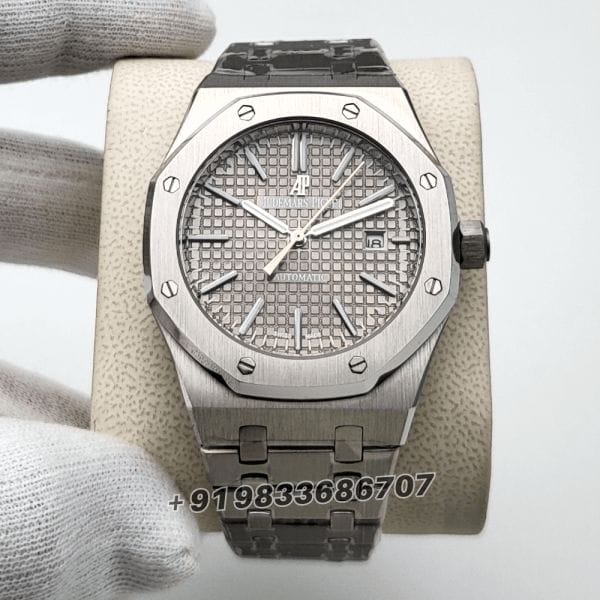 AudemarsPiguetRoyalOakStainlessSteelGreyDial41mmSuperHighQualitySwissAutomaticReplicaWatch_1