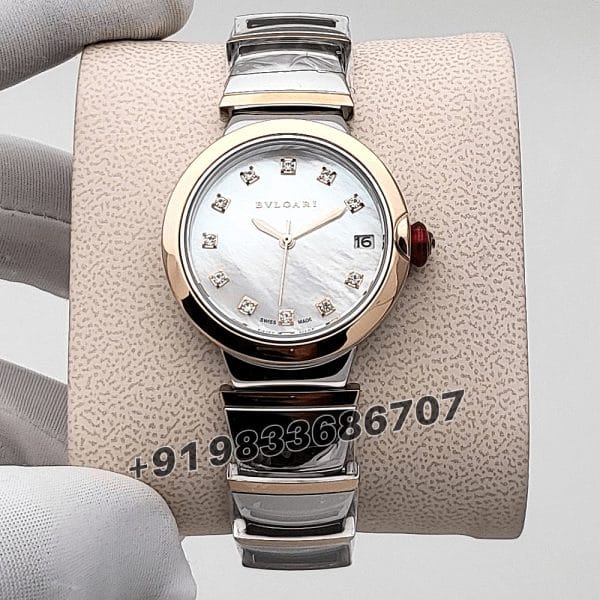 Bvlgari Lvcea White mother-of-pearl Dial Swiss Automatic Women First (4)