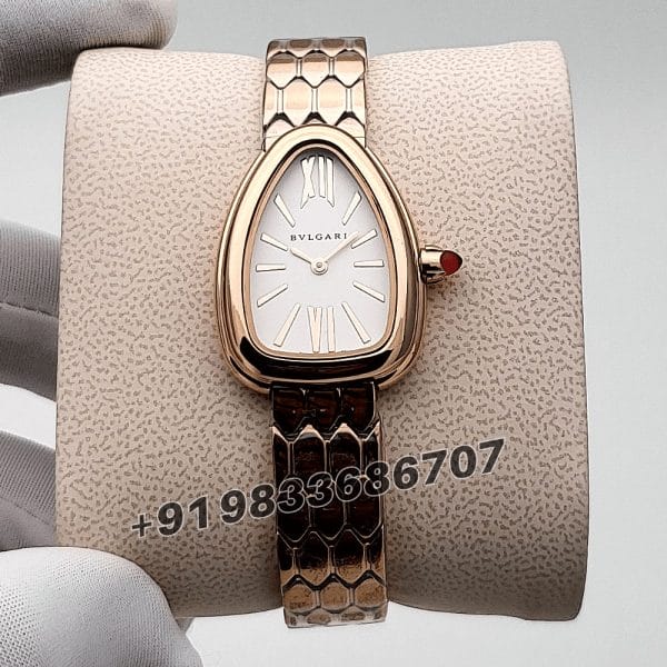 Bvlgari Serpenti Seduttori Rose Gold White Dial High Quality Women’s Watch (4)