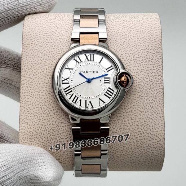 Cartier Ballon Bleu De Dual Tone 33mm High Quality First Copy Women's Watch