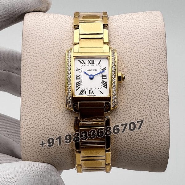 Cartier Tank Francaise Diamond Set White Dial High Quality Women’s Watch (1) (1)
