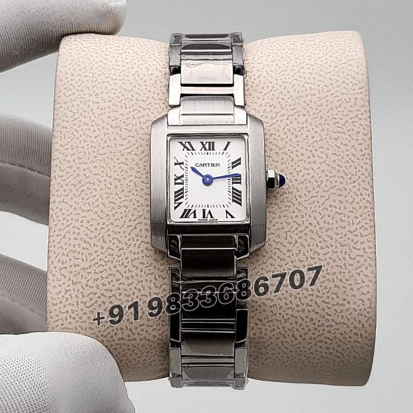 Cartier Tank Francaise Stainless Steel White Dial High Quality Women’s Watch (1) (1)