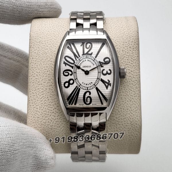 FranckMullerCintreeCurvexStainlessSteelWhiteDialSuperHighQualityWomen_sWatch_1