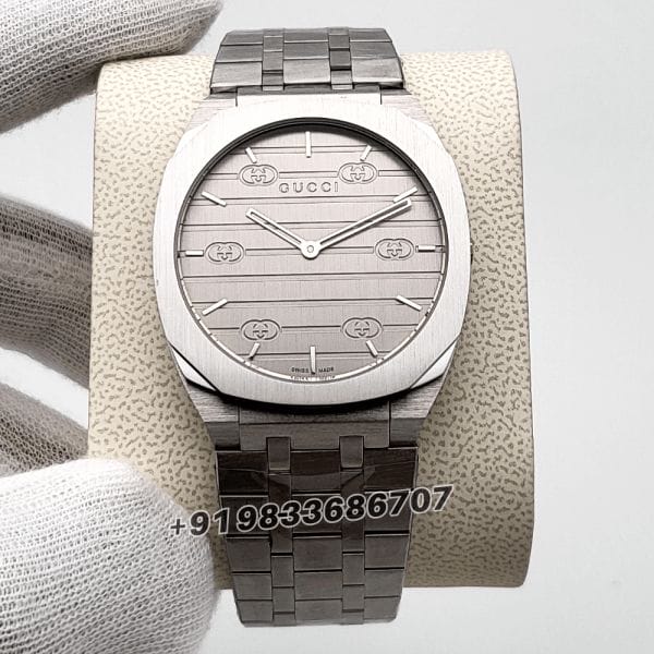 GUCCI25HStainlessSteelSilverDialHighQualityWatch_1