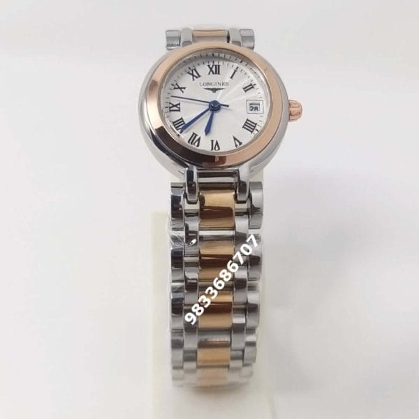 LonginesPrimalunaDualToneWhiteDialHighQualityWomen_sWatch_2