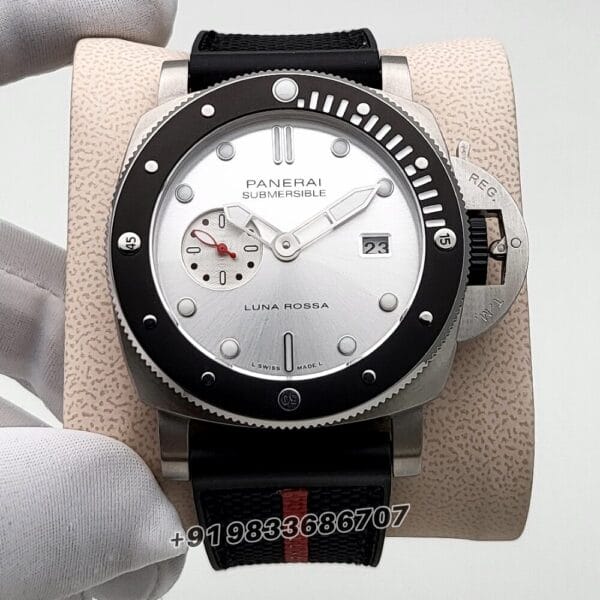 Luminor Panerai Submersible Luna Rossa White Matt Dial High Quality Swiss Automatic Watch (3)