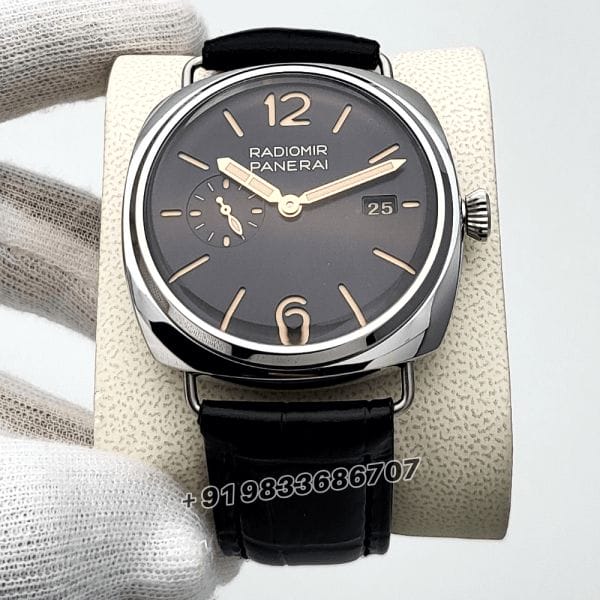 LuminorPaneraiRadiomirQuarantaStainlessSteelBlackDialHighQualitySwissAutomaticWatch_1