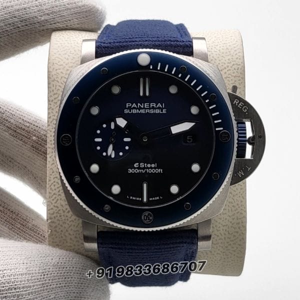 LuminorPaneraiSubmersibleQuarantaQuattroBluProfondoBlueDialHighQualitySwissAutomaticWatch_1