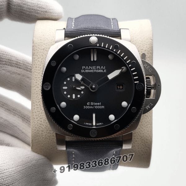 LuminorPaneraiSubmersibleStainlessSteelBlackDialSuperHighQualitySwissAutomaticWatch_1