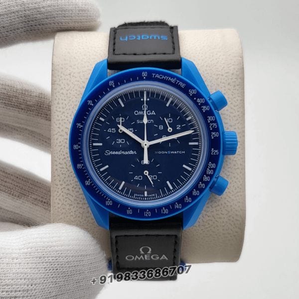 OmegaSpeedmasterSwatchMoonswatchMissiontoNeptuneChronographBlueDialSuperHighQualityWatch_1