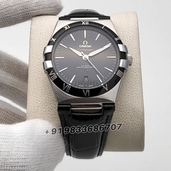 Omega_Constellation_Master_Chronometer_Silver_Black_Dial_Super_High_Quality_Swiss_Automatic_Watch_2