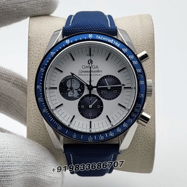 Omega_Speedmaster_Snoopy_Award_50th_Anniversary_Chronograph_White_Dial_Super_High_Quality_Leather_Strap_Watch_2