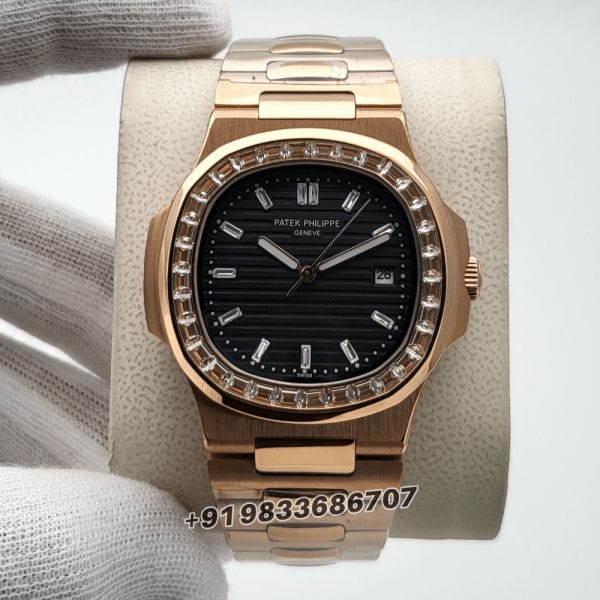 Patek_Philippe_Nautilus_Rose_Gold_White_Emerald_Super_High_Quality_Swiss_Automatic_Watch_2