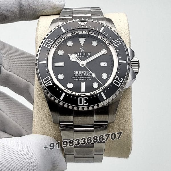 Rolex Deepsea Oystersteel Intense Black Dial 44mm Exact 11 Top Quality Super Clone Replica Swiss ETA 3235 Automatic Movement (1)