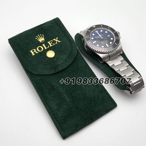 Rolex Green Velvet Travel Pouch with Insert (2)