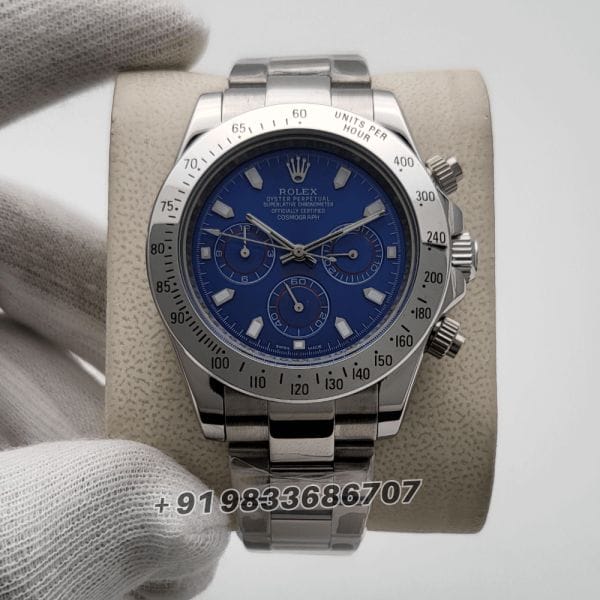 RolexCosmographDaytonaStainlessSteelBlueDial40mmSuperHighQualitySwissAutomaticReplicaWatch_1