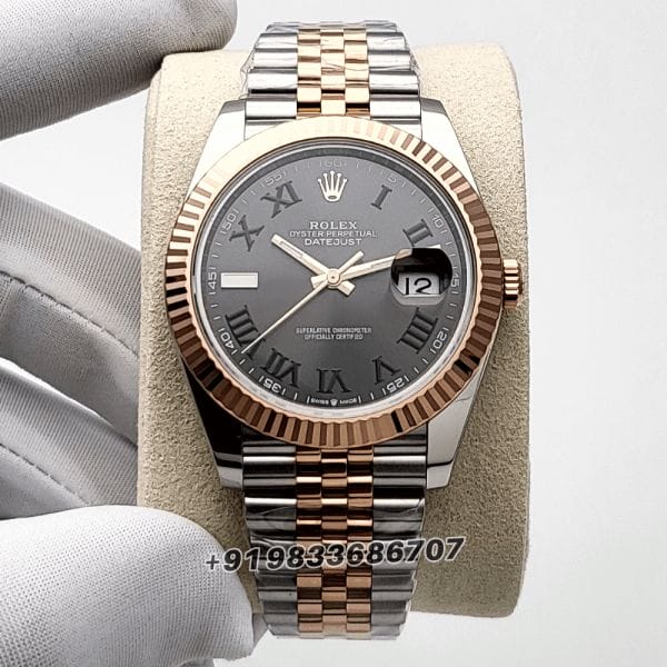 RolexDatejustOystersteelandEveroseGoldSlateDial41mmExact_1