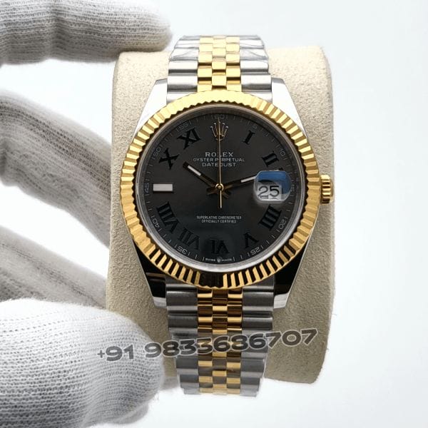 RolexDatejustOystersteelandYellowGoldSlateDial41mmExact11TopQualitySuperCloneSwissETA3235AutomaticMovem_1