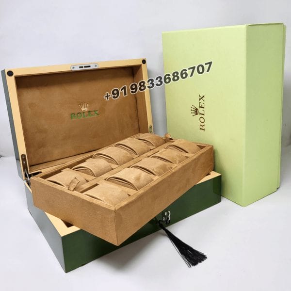 RolexWatchBoxCaseStorageMulti10WatchGreenDisplay_2