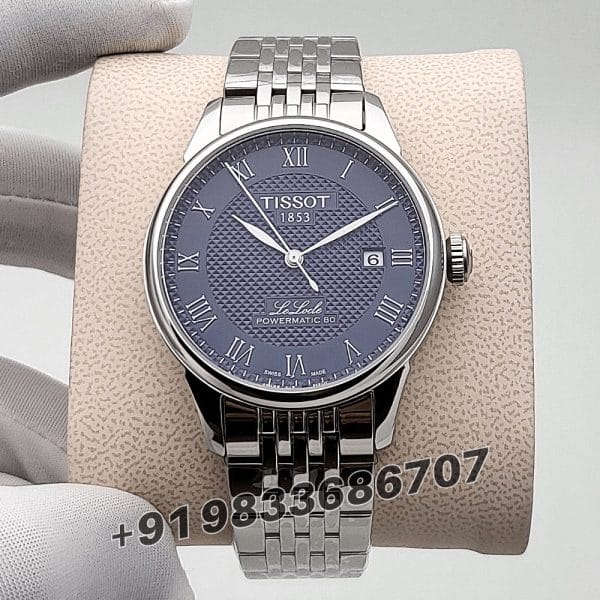 Tissot Le Locle Stainless Steel Roman Marking Blue Dial 39.3mm High Quality Swiss Automatic Movement Watch (3)