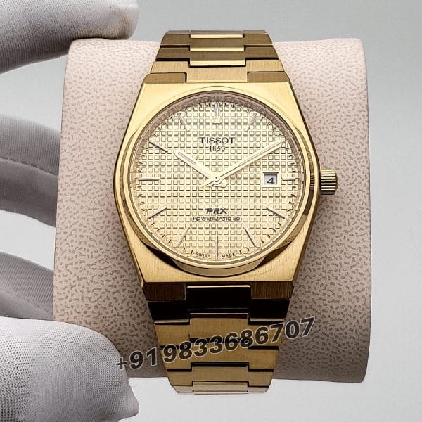 Tissot PRX Full Gold Golden Dial High Quality Watch (4)