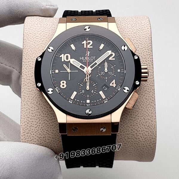 Hublot Big Bang Original Gold Ceramic 44mm Exact 1:1 Top Quality Super Clone Replica Swiss ETA HUB4100 Automatic Movement Watch